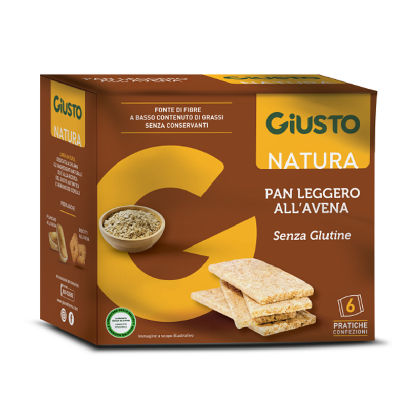 giusto s/g pan leg avena 6x25g